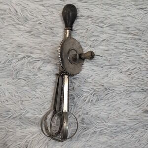 Vintage A&J Egg Beater Kitchen Hand Mixer Oct. 9‎ 1923 Patent USA Works